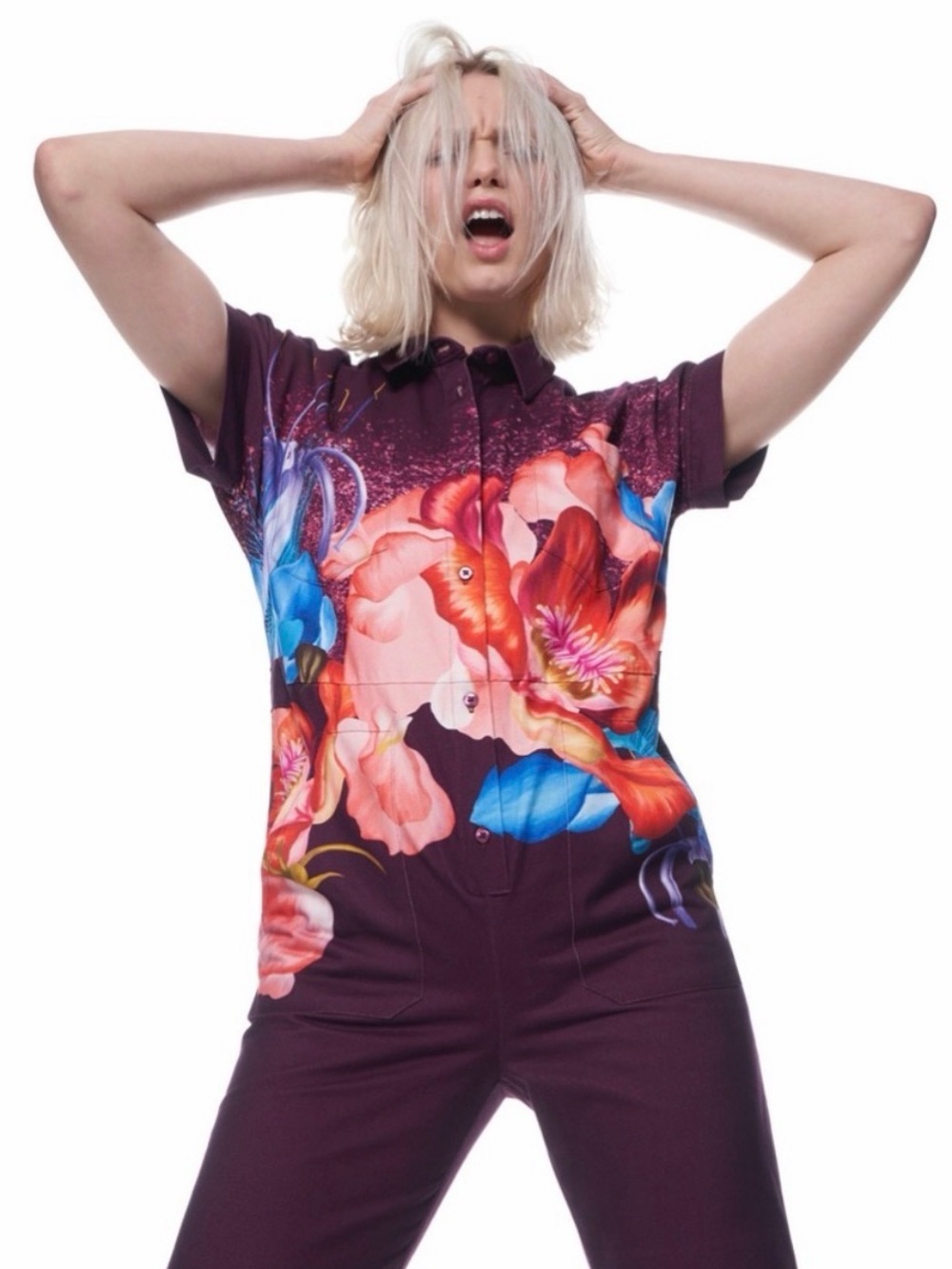 THE KIT - Dottie Jumpsuit | Sangria Powdered Florals